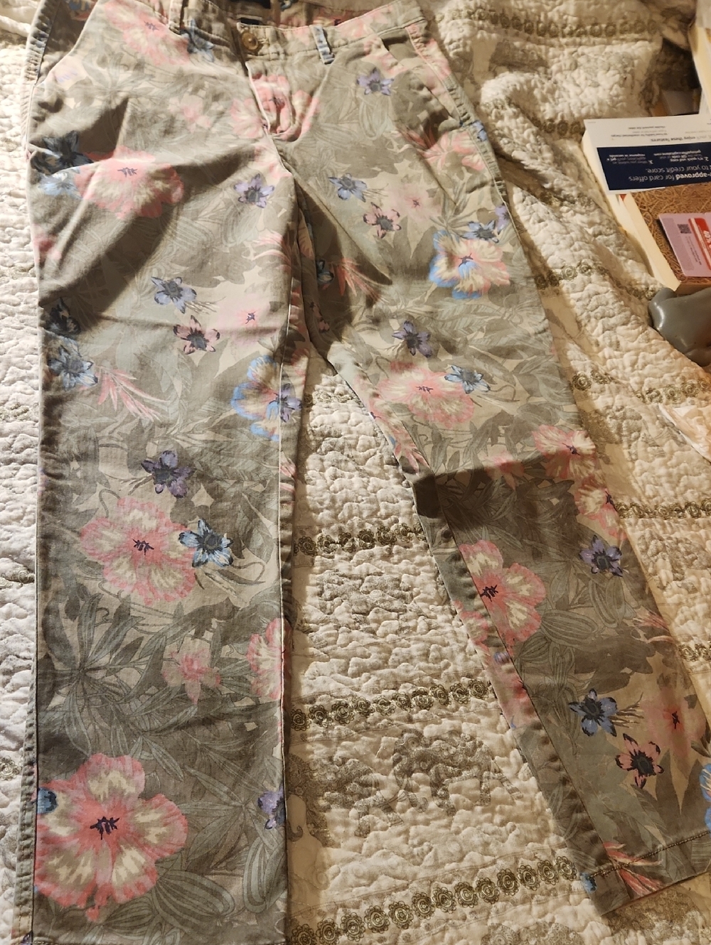 Gap Girlfriend Chi Aloha Floral Pants